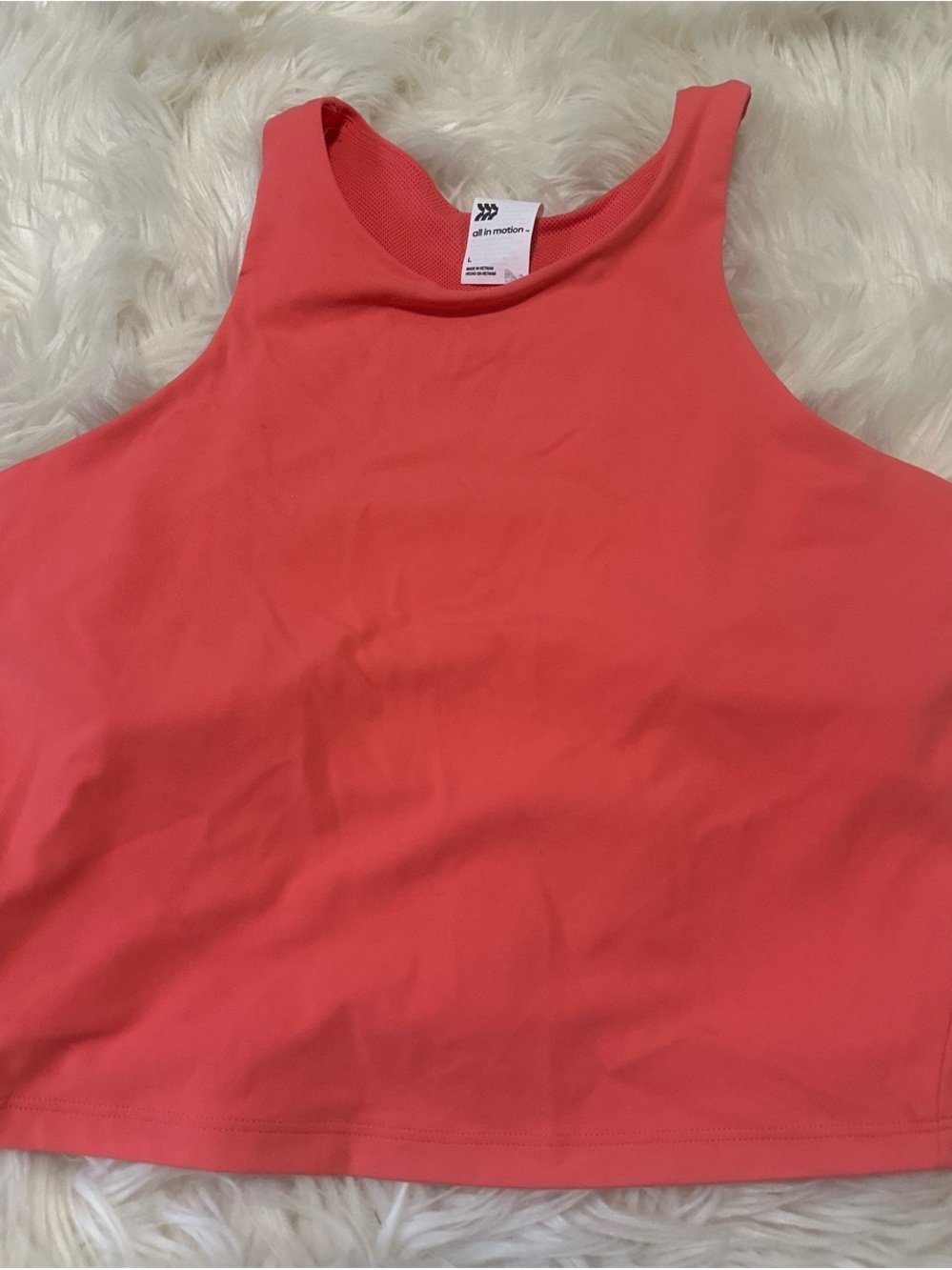 all in motion Coral Tank Crop Top